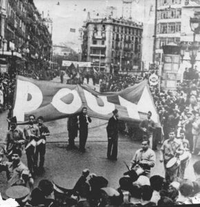 Политическа проява на POUM в Барселона