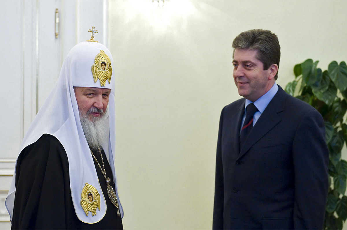 Руският патриарх Кирил и Георги Първанов |Снимка: ОВЦВ/Mospat.ru