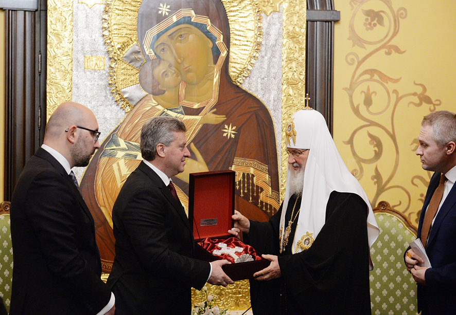 Президентът на Република Македония Георги Иванов в Москва, годишната церемония награждаване 