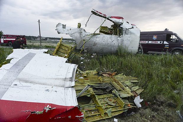 The aircraft that was shot down over Ukraine in July 2014 - Malaysia Airlines Flight 17