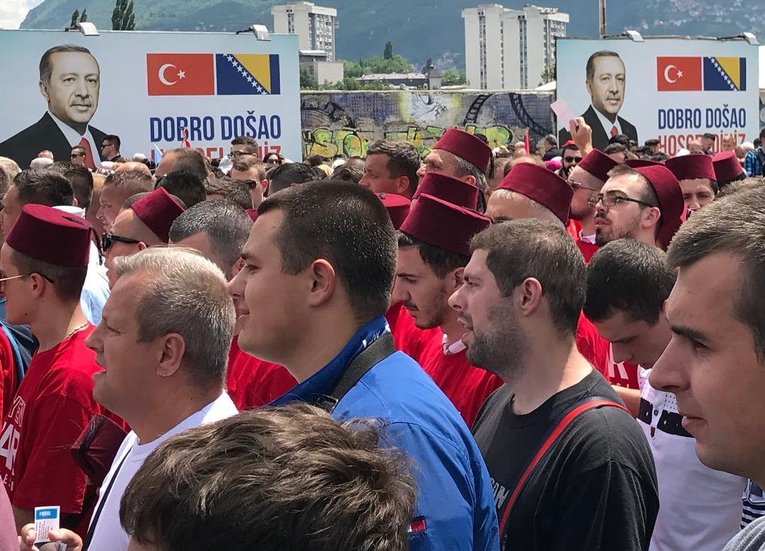 Erdogan supporters Sarajevo